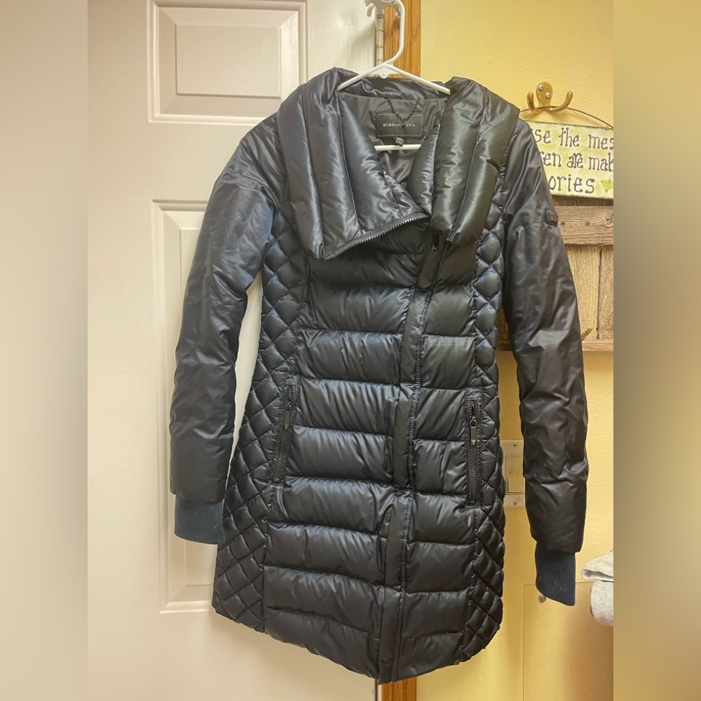 BCBGMaxAzria Black Puffer Coat XXS
